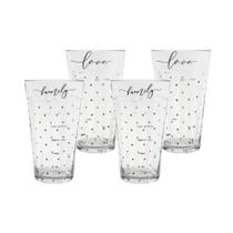 Copo Americano De Vidro 450ML Decorado Para Drinks Coquetel Bar Mesa Posta Só Arts Copo Americano De Vidro 450ML Decorado Para Drinks Coquetel Bar Mesa Posta Só Arts