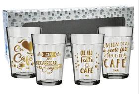 Copo americano kit com 4un 190ml - cafe - Simas