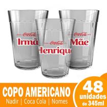 Copo americano long drink coca cola nomes 345ml 2610 48x1