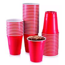 Copo Americano Red Cup Beer Pong 440Ml Vermelho 500Un Descar - Copaza