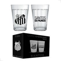 Copo Americano Times Futebol Kit 2 Peças 190ml - Allmix