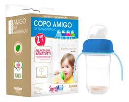 Copo Amigo da Amamentação Treinamento Azul Royal Savemilk