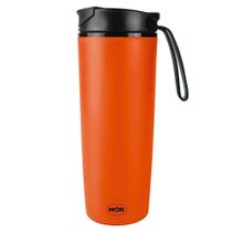 Copo Antiqueda Aço Inox 450ml Coffee To Go Mor Laranja Copo Antiqueda Aço Inox 450ml Coffee To Go Mor Laranja