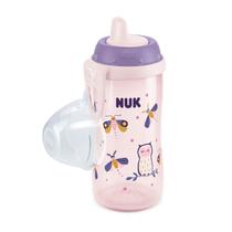 Copo Antivamento Nuk Kiddy Cup Glow Night Bico Rígido Rosa