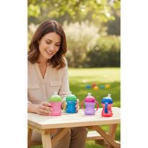 Copo Antivazamento 240ml Silicone C/ Alça P/ Bebê