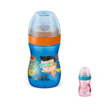 Copo Antivazamento Evolution Sereia/SuperHero 240 ML c/ válvula saída de ar Lillo