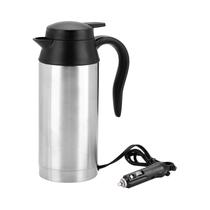 Copo Aquecedor De Água Elétrico De Aço Inoxidável 24V 750ml Para Chá, Café, Viagem, Carro, Caminhão