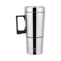 Copo Aquecedor de Carro 12V/24V - 300ml em Aço Inoxidável para Água, Café e Leite