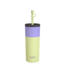 Copo asobu Sippy Double Wall Inoxidável 600mL Amarelo
