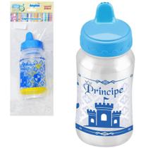 copo baby com tampa + bico de plastico principe anplas azul 270ml - PETITA