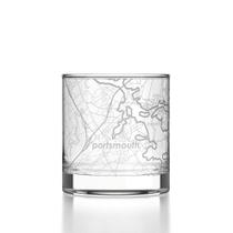 Copo baixo com mapa de Portsmouth Well Told 325 ml transparente Copo baixo com mapa de Portsmouth Well Told 325 ml transparente