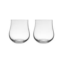 Copo Baixo De Cristal Bohemia Para Whisky 350Ml Tulipa 2 Pcs