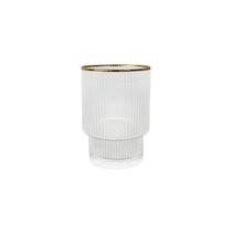 Copo Baixo De Cristal Wolff 220 ml Borda Dourada Lines 1 Peça Copo Baixo De Cristal Wolff 220 ml Borda Dourada Lines 1 Peça