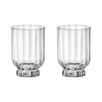 Copo Baixo De Vidro Bormioli Rocco 375 ml Florian 2 Peças