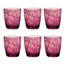 Copo Baixo De Vidro Bormioli Rocco 390 ml Lilás Diamond 6 Peças Copo Baixo De Vidro Bormioli Rocco 390 ml Lilás Diamond 6 Peças