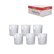 Copo baixo de vidro clarice transparente 350ml 6 pecas hauskraft