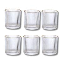 Copo Baixo de Vidro Graffiato Transparente Com Borda Dourada 6 Peças 320ml - Hauskraft Copo Baixo de Vidro Graffiato Transparente Com Borda Dourada 6 Peças 320ml - Hauskraft
