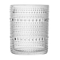 Copo baixo dots 340ml vidro acabamento texturizado wolff
