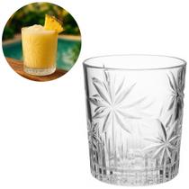 Copo Baixo Palm Tree 340ml Luxo Whisky em Cristal Ecológico