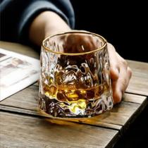 Copo Baixo Whisky Em Vidro Giratório 180ml