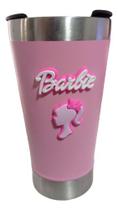 Copo Barbie Rosa Termico Aço Inox Personalizado Lindo