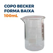 Copo Becker 100 mL Forma Alta (Berzelius) Boro 3.3 Graduado - Precision Glass