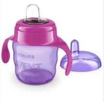 Copo bico silicone com alça 200ml Avent