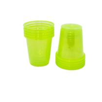 Copo Biodegradável Crystal Shot 30ml Verde Neon - 10 unid