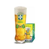 Copo Bola Cerveja Jogador Bandeira Brasil Globimport 400Ml Copo Bola Cerveja Jogador Bandeira Brasil Globimport 400Ml