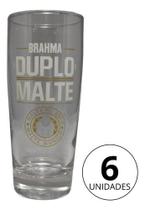 Copo Brahma Duplo Malte 250ml - Kit Com 06 Unidades