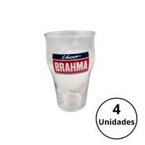 Copo Brahma Pint 473ml kit com 4 unidades