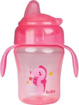 Copo Buba Fundo do Mar com Alça Removível e Bico Macio Rosa 240ml