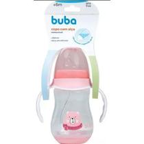 Copo Buba Infantil Com Alça Removível Ursinho 250ml Rosa Buba Original