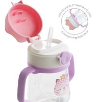 Copo Buba Onça com Alça Removível e Canudo Flexível