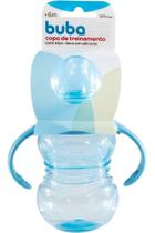 Copo Buba Rosa Azul com Alça e Bico Silicone Infantil Copo Buba Rosa Azul com Alça e Bico Silicone Infantil