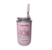 Copo C/canudo 300ml Hello Kitty My Melody Zona Criativa Copo C/canudo 300ml Hello Kitty My Melody Zona Criativa