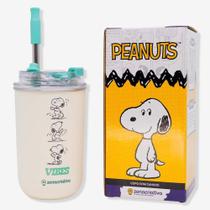 Copo C/canudo 300ml Snoopy Licenciado Zona Criativa