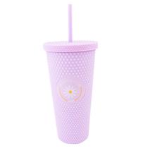 Copo c/ canudo texturizado 700ml calmomila fosco uatt Copo c/ canudo texturizado 700ml calmomila fosco uatt