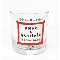 Copo Cachepot Amor E Gratidao Todo Santo Dia 190ml