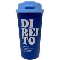 Copo Café C/ Tampa Bucks 500ml Estampado Frases Profissões