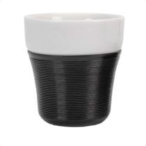 Copo Café Proteção Térmica 150ml Porcelana Coffe Cup Preto Pressca