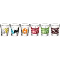Copo Caffeino Bormioli Rocco 7x6cm Vidro 80ml 36pçs para Bar Festa e Mesa Posta Copo Caffeino Bormioli Rocco 7x6cm Vidro 80ml 36pçs para Bar Festa e Mesa Posta