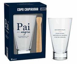 Copo Caipirinha Long Caipirinha 400 ML Mensagem Dia dos Pais Cor:Que a alegria te acompanhe Copo Caipirinha Long Caipirinha 400 ML Mensagem Dia dos Pais Cor:Que a alegria te acompanhe