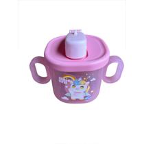 Copo Caneca Bebe Infantil Com Alça 330 ml com bico Copo Caneca Bebe Infantil Com Alça 330 ml com bico