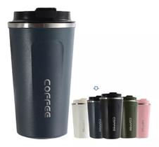 Copo Caneca Café Tampa Isolamento Térmico Aço Inoxidável