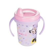 Copo Caneca Com Alça Treinamento Para Bebês E Crianças Minnie 330ml Rosa Plasutil