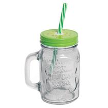 Copo Caneca com Canudo Melancia, Laranja e Kiwi - Decorativo Jarrinha Fruta Vintage Retro Copo Caneca com Canudo Melancia, Laranja e Kiwi - Decorativo Jarrinha Fruta Vintage Retro