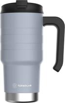 Copo Caneca Térmica Cinza Inox Com Tampa 590ml - Termolar (5664)