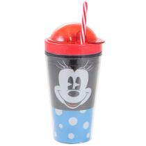 Copo Canudo 2 em 1 Minnie Faces 500 Ml