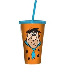 Copo Canudo 500Ml Flinstones Fred
